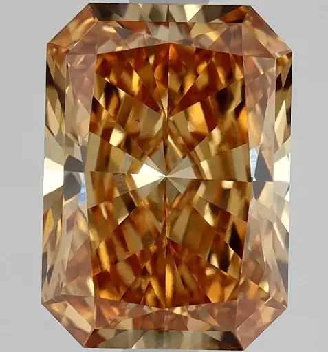 [T0A1A] Radiant 1.81ct Fancy Vivid Brownish Yellow VS 1